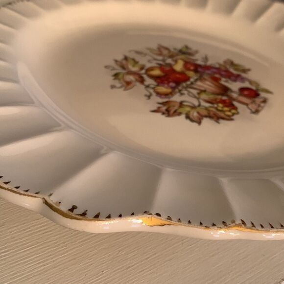 Limoges White and Gold Oval Serveware Platter - Picture 4 of 7